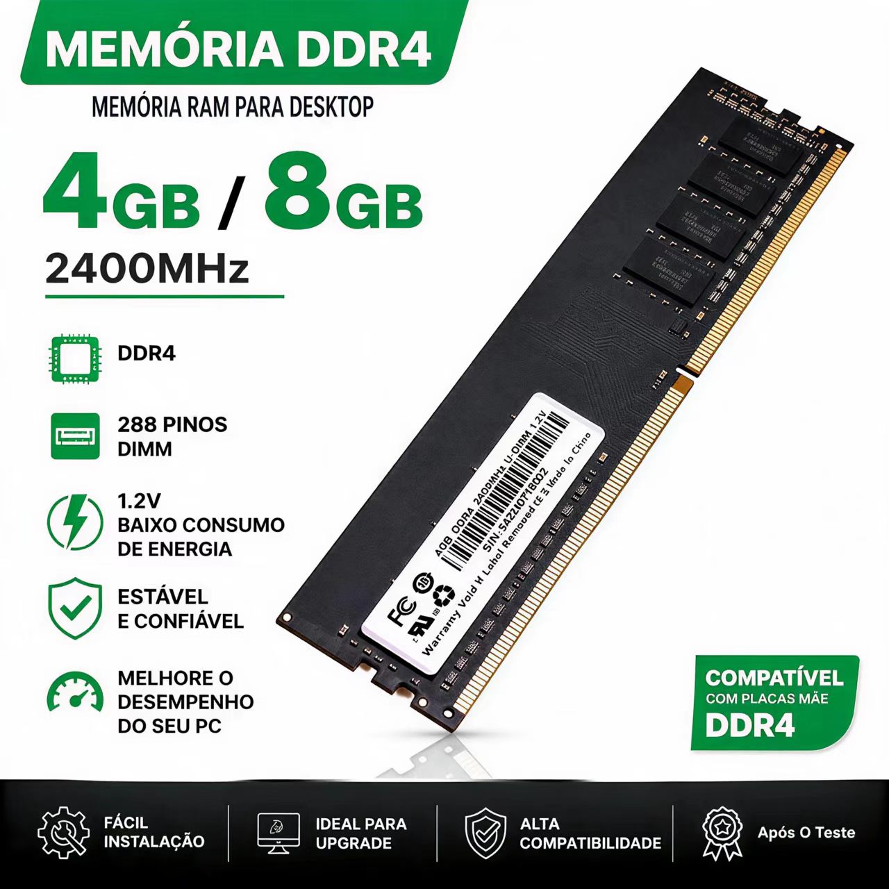 DDR4 RAM 4GB 8GB 2400MHz Deskt - đánh giá và giá Ddr4 2400Mhz