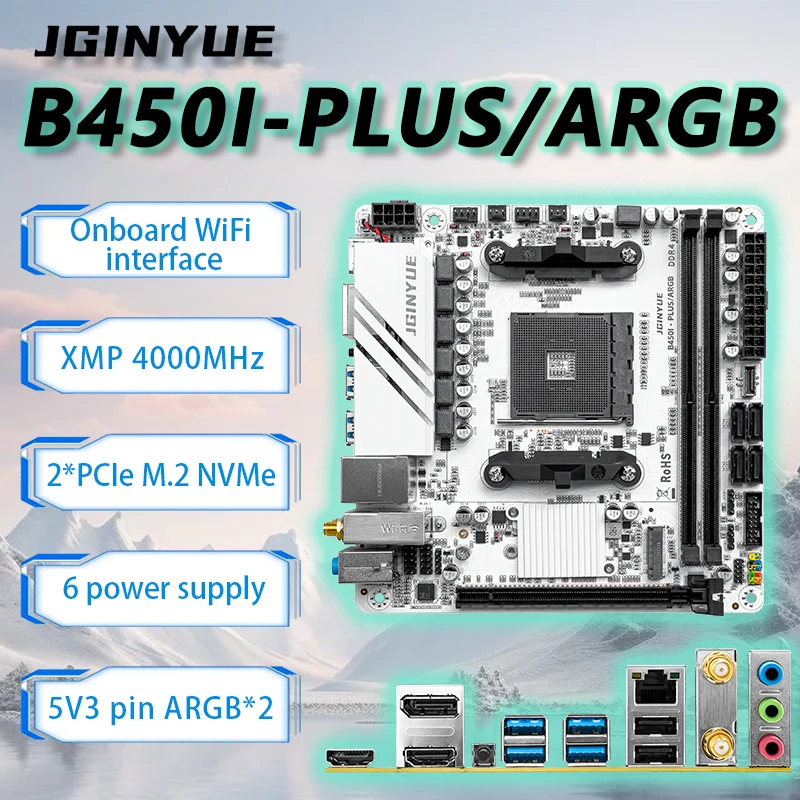 JGINYUE B450 ITX Motherboard S - đánh giá và giá Ddr4 3200Mhz