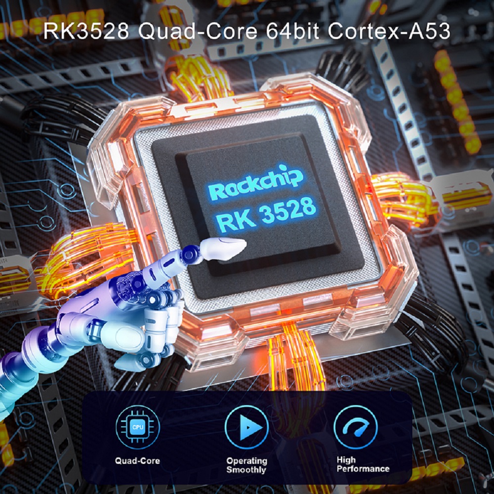 Android 16 X66 TV Box RK3528 Q - đánh giá và giá Ddr3 8Gb